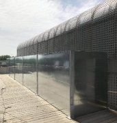 合肥府前廣場(chǎng)聲屏障安裝完畢
